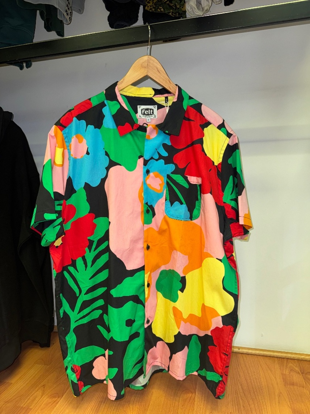 Felt Biscayne Button Down - Multi-Color, X-Large